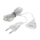 3M 110V 220V EU US Plug Standard Power Extension Cord Transparent Extension Cable For LED Fairy