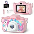 Mini Camera Kids Camera Toys For Boys/Girls Kids Digital Camera For Toddler With Video with 32GB