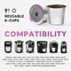 iCafilas Reusable K Cups Coffee Pods Universal Stainless Steel K Cups for Keurig 2.0 and 1.0 Coffee