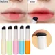 1PC Telescopic Silicone Lip Brush With Cap Portable Round Head Lipstick Applicator Concealer Brush