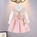 Robe à manches longues pour petites filles robe de princesse pour enfants printemps et automne