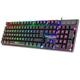 SPIRIT OF GAMER x PRO K1 | Kabelgebundene Semi Mechanische Gaming Tastatur PC | Layout QWERTY Spanisch | 26 Anti-Ghosting Tasten | 3 RGB Hintergrundbeleuchtungsmodi | Slim USB Gaming Keyboard