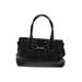 Coach Factory Leather Satchel: Pebbled Black Solid Bags