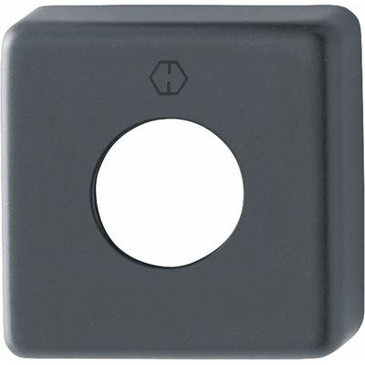 Hoppe Türgriff Rosette eckig - Abdeckrosette 52x52x10mm, Aluminium schwarz matt Image