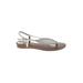 Carlos by Carlos Santana Sandals: Silver Shoes - Women's Size 9 - Open Toe