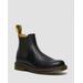 Unisex 2976 Yellow Stitch Smooth Leather Chelsea Boots Black Smooth