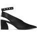 Black Victory Slingback Heels