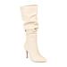 Sarie Ruched Shaft Pointed Toe Stiletto Boot