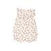 Baby Gap Short Sleeve Outfit: Ivory Print Tops - Size 6-12 Month