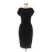 Express Casual Dress - Sheath: Black Solid Dresses - Women's Size Medium