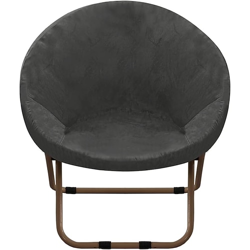 Runder Untertassen-Stuhlbezug aus Samt, Moon Chair-Schonbezüge, 1 Stück, dehnbarer, abnehmbarer Moon Chair-Bezug mit elastischem Boden für das Wohnzimmer Image