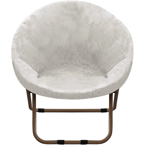 Runder Untertassen-Stuhlbezug aus Samt, Moon Chair-Schonbezüge, 1 Stück, dehnbarer, abnehmbarer Moon Chair-Bezug mit elastischem Boden für das Wohnzimmer Image