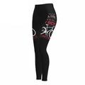 21grams Damen Radhose Langarm-Radhose Frühling/Sommer/Herbst/Winter Fahrradhose MTB 3D Pad Atmungsaktiv und schweißableitend Tight Schwarz/Pink