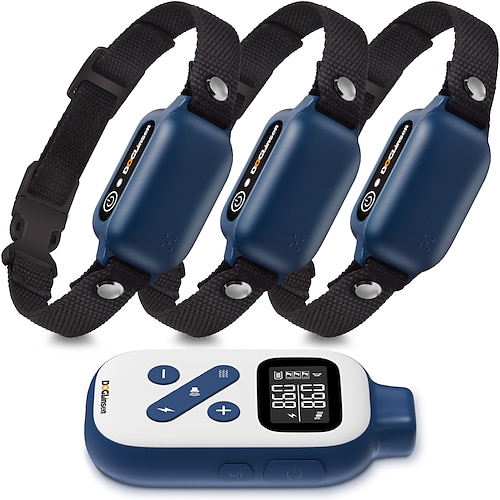 Hundetraining Anti-Bellen Halsband Schockhalsband Anti-Bark-Gerät Clicker Schockhalsband für Hunde mit Fernbedienung Hund Multi-Funktional Elektrisch Hunde Katzen Haustiere Wasserdicht Trainer Anti