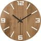 Wall Clock Simple Modern Design Wooden Clocks for Bedroom Wood Wall Watch Home Decor Silent Digital Large Wall Clock Kitchen Solid Wood Wall Clock Mute Clock Watch Living Room Home Office Quartz Wall