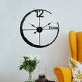 Nordic Modern Light Luxury Wall Clock Fashion Simple Metal Mute Hanging Clock Home Living Room Creative Pendant Watch Decor