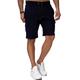 Men's Athletic Shorts Sweat Shorts Casual Shorts Drawstring Solid Colored Cycling Outdoor Knee Length Outdoor Leisure Sports Shorts Athleisure Black Blue Micro-elastic