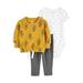 Carter s Child of Mine Baby Girl Outfit Set 3-Piece Sizes 0/3-24 Months