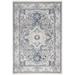 White 1 x 1 x 0.25 in Area Rug - Nourison Rectangle Carina Oriental Machine Made Area Rug in Blue/Gray/Cream, | 1 H x 1 W x 0.25 D in | Wayfair