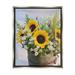 Stupell Industries Bb-181-Floater Mixed Country Bouquet Framed On Canvas Print Canvas | 31 H x 25 W x 1.7 D in | Wayfair bb-181_ffl_24x30