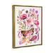 Stupell Industries Bb-175-Floater Abstract Botanicals Framed On Canvas Print Canvas in Pink | 21 H x 17 W x 1.7 D in | Wayfair bb-175_ffg_16x20