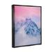 Stupell Industries Bb-219-Floater Foggy Mountain Sky Framed On Canvas by Jared Kreiss Print Canvas in Pink | 21 H x 17 W x 1.7 D in | Wayfair