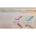 iSiMAR Bolonia 46" Long Chaise Lounge w/ Cushion Metal in Pink | 35.4 H x 34.2 W x 46 D in | Outdoor Furniture | Wayfair 9143_RAL4010_3741