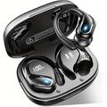 Auricolari Wireless per Corsa IPX7 impermeabili auricolari con ganci Batteria 60H Display Doppio LED Suono con Basse Pure