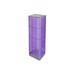Azar 60 (H) x 16 (W) 4-Sided Pegboard Spinner Floor Display Purple 700405-PUR
