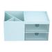 VIFER 1PC Desktop Storage Box Desktop Multifunction Drawer Drawer Makeup Case Makeup Container Desktop Storage Holder(Blue)