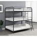 Delp Quad Bunk Bed by Isabelle & Max™ Metal in White | Full Over Full Over Full | Wayfair D4EF8650AEC04EF19751B4C041C4A1C9