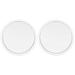 2 Pieces Mirrors Wall Mounted Mirror Cosmetic Mirror Suction Cup Mirror Makeup Mirror Make up Cute White Silver Mirror