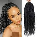 Passion Twist Hair - .. 8 Packs 18 Inch .. Passion Twist Crochet Hair .. For Women Crochet Pretwisted .. Curly Hair Passion Twists .. Synthetic Braiding Hair Extensions .. (18 Inch 8 Packs .. 2)