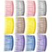 12 Pcs Plastic Scrub Hair Comb Tiara Hair Barrettes Side Combs Hair Accessories Combs for Women Side Hair Combs Miss