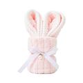 NANDIYNZHI Towels for Bathroom Easter Coral Velvet Towel Bath Towel Rabbit Gift Set Towel for Children Adults Soft Absorbent Face Towels Microfiber Hair Towel Baby Towels Pink