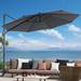 Arlmont & Co. Donnajean 10' Cantilever Outdoor 360° Rotation Umbrellas Patio in Gray | Wayfair 3EE07C55EAC74A61B6C0F484932C578C