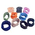 klfjasnd 10 Piece Hair Accessories Headdress Simple Elastic Elastic Band Color Towel Ring Headband Rope.