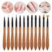 dianhelloya Sandalwood Nail Art Brush Japanese-style Ergonomic Handle Design Eco-friendly Classic Nail Art Brush B