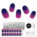 Adora Couture Semi Cured .. Gel Nail Strips | .. 20pcs Purple & Pink .. Full Sticker Nail Wraps .. for Women | Stick .. On Salon Nails at .. Home Kit - UV .. Required (LA Nightfall)