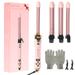 Bestauty Electric curler Set Barrel curler Curler Iron Curler Barrel Ceramic Iron Wand Set Barrel Hair Iron Wand Hair Curler Defined Curls Ease Curler Curl 4 Iron Barrels Quick Create Defined Curls