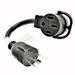 Parkworld 691869 Power Adapter cord 3-Prong Generator 30A Locking L5-30P Male to RV 50 AMP 14-50R Female (two hots bridged) with Handle (FOR RV ONLY NOT FOR TESLA)