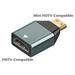 For PC TV Monitor Laptop Aluminium Alloy 4K 60HZ HDTV-Compatible Adapter Mini Micro HDMI to HDMI Converter HDMI TO MINI HDMI