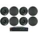 JBL CSA 280Z 2 x 80w Commercial 70v Amplifier Amp+(8) Black 8 Ceiling Speakers