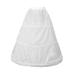 Skirt Vestidos De Mujer Lolita Dress 3-Hoop Petticoat Pannier Wedding Dress White Polyvinyl Alcohol Fiber (vinylon) Miss