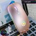 HERESOM Wireless Mouse 2.4GHz Wireless Optical Mouse Mice USB Rechargeable LED Mute Mouse for PC Laptop