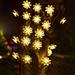 Outoloxit Solar Flower String Lights Outdoor 50 LED Light Christmas Decorations for Garden Fence Patio Yard Christmas Tree Home Wedding Patio Party Decoration