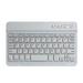 Bluetooth Mini Wireless Keyboard 7 Ultra-Slim Wireless Bluetooth Keyboard Compatible with iPad Compatible with iOS Android Windows Devices White