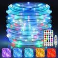 Stiwee Clearance Lamps 33ft/10m 100 LED String Lights Outdoor USB Plug In Waterproof 16 Colors Changing 12 Modes String Light With Remote