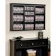 GEROBOOM Black Finish Wooden Media Cabinet CD DVD Organizer Wall Mount Laminated Composite Woods Capacity 523 CDs 213 DVDs 408 Blu-Ray Discs 124 VHS Cassettes Home