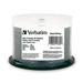 Verbatim BD-R 25GB 16X Blu-ray Recordable Media Disc DataLifePlus White Inkjet Hub Printable - 50pk Spindle - 97339